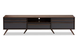 Bartley 70.9'' Brown & Gray Storage TV Stand