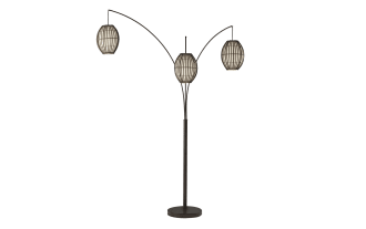 Adelloni 82'' Antique Bronze Arc Floor Lamp