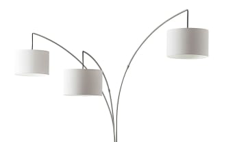Caronia 84'' Brushed Steel Arc Floor Lamp