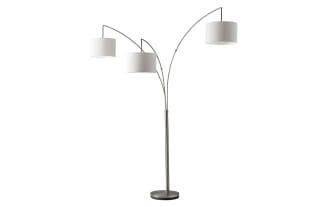 Caronia 84'' Brushed Steel Arc Floor Lamp