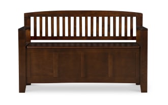 Sentney Walnut Storage Bench