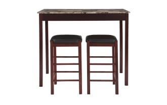 Linsky 3 Piece Espresso Tavern Set