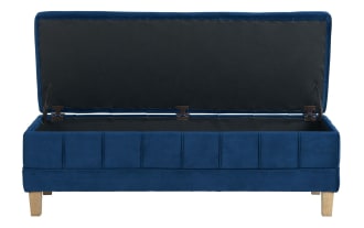 Rutherford Blue 52'' Storage Bench