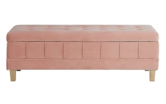 Rutherford Pink 52'' Storage Bench