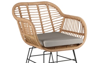 Montego 3 Piece Gray Rattan Round Outdoor Dining Set