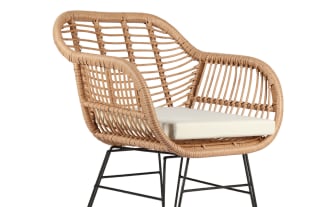 Montego 3 Piece White Rattan Round Outdoor Dining Set