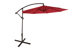 Astin 10' Red Outdoor Cantilever Umbrella
