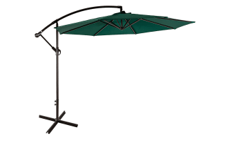 Astin 10' Green Outdoor Cantilever Umbrella