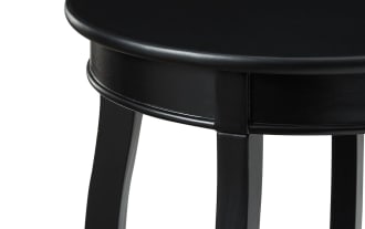 Loudain Black Round Table