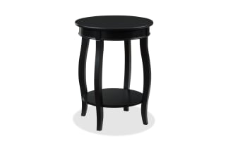 Loudain Black Round Table