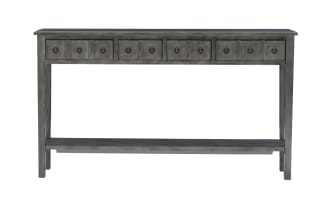Donna 60'' Gray Storage Console Table