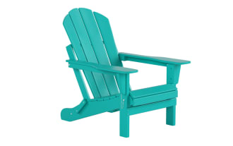 Clovie Turquoise Folding Outdoor Adirondack Chair