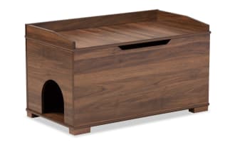 Zelda Walnut Cat Litter Cover House