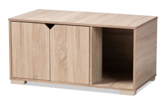 Hugo Oak Cat Litter Cover House