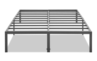 Stabler Full Black Metal Platform Bed