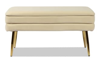 Astrid Cream Storage Bench