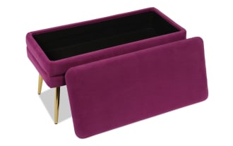Astrid Plum Storage Bench