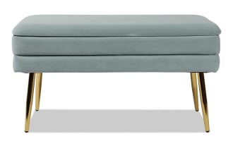 Astrid Sea Blue Storage Bench