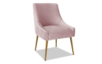 Giselle II Pink Solid Back Upholstered Dining Chair