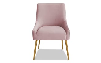 Giselle II Pink Solid Back Upholstered Dining Chair