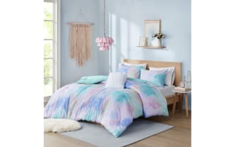 Gaze Twin/Twin XL Multi Abstract Reversible 3 Piece Comforter Set