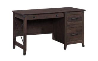 Akila Brown 3 Drawer Desk