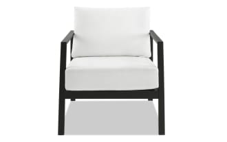 Suvi White Aluminum Outdoor Chair