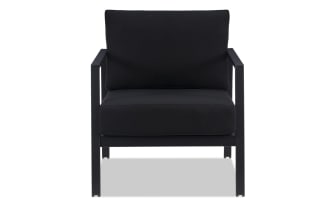 Suvi Black Aluminum Outdoor Chair