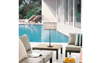 Halina Black LED Indoor/Outdoor Table Lamp