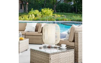 Bertwin White LED Indoor/Outdoor Table Lamp