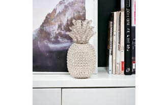 15'' Silver Glam Pineapple Sculpture