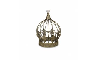 Rey Bronze Crown Sculpture