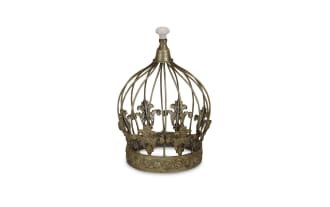 Rey Bronze Crown Sculpture