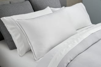 MyBob's Split King Blue Solid Tencel 7 Piece Bedding Bundle