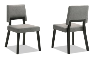 Barbara Panel Back Upholstered Dining Chair (Set of 2)