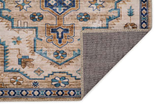 Norah 5' x 7' Ivory Oriental Washable Rug