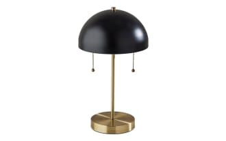 Juni Black & Antique Brass Table Lamp