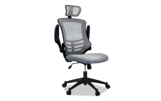 Ambrose Gray Adjustable Swivel Office Chair