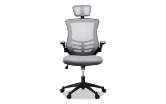Ambrose Gray Adjustable Swivel Office Chair