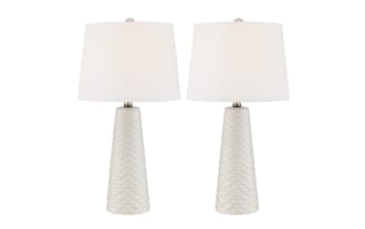 Norah White Table Lamp (Set of 2)