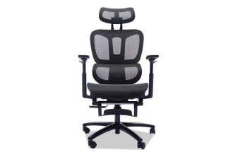 Dominic Black Adjustable Swivel Office Chair