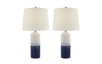 Damian Navy Table Lamp (Set of 2)