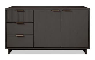 Ascias Charcoal 3 Drawer Server