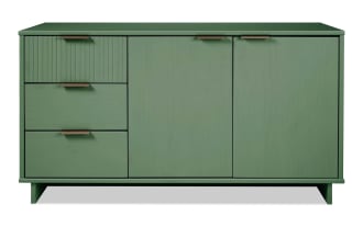 Ascias Green 3 Drawer Server