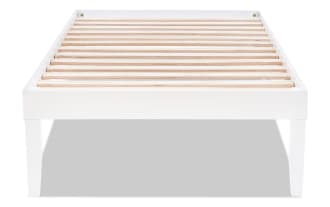 Phoebe Twin White Solid Wood Platform Bed