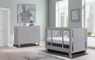 Olive Gray Crib