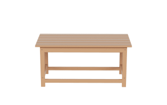 Paloma Light Brown Outdoor Adirondack Coffee Table