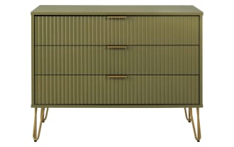 Delilah Green 3 Drawer Dresser