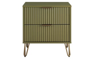 Delilah Green 2 Drawer Nightstand