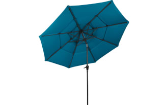 Kieran 10' Teal Push Tilt Outdoor Market Umbrella